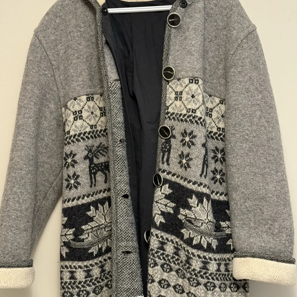 Vintage Simons Wool Nordic Design Coat - Picture 4 of 6